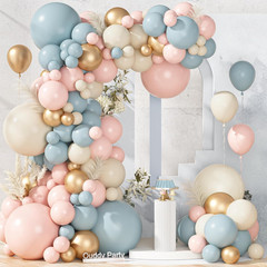 149Pcs Blue and Pink Balloon Arch Garland Kit Different Sizes 18 12 10 5Inch, 6P