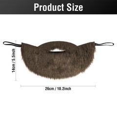 Fake Beard for Men with Elastic Band, Easy Wear, Fake Mustache for Adult, Cos…