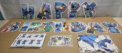 Stitch Happy Birthday Banner Balloons Cake Topper Cupcake Toppers Party Supplies