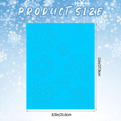 288 PCS Snowflake Paper Cutouts Winter Snowflake Shape Paper Cut Outs Card Stock