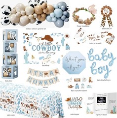 Exciting Cowboy Baby Shower Decorations Set – A Little Cowboy is on the Way!