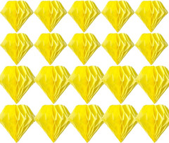 Yellow Honeycomb Decor Kit – 20 Pcs Tissue Paper Balls for Events and Nurseries
