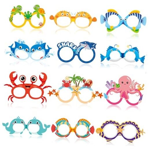 36PCS Under the Sea Party Decorations, Ocean Party Favors Sea Animal Themed