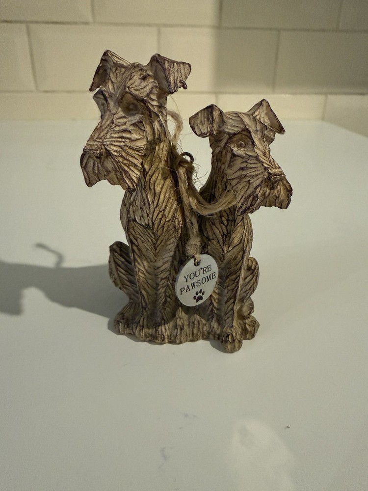 Next Resin Dog Ornament Pair 4 Inch Pawesome Decorative Figure