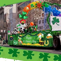 199 Pcs St. Patrick’s Day Parade Float Decoration Kit St Patricks Day Theme B…