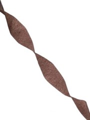 Chocolate Brown Crepe Paper Streamers 2 Rolls 145 Feet Total