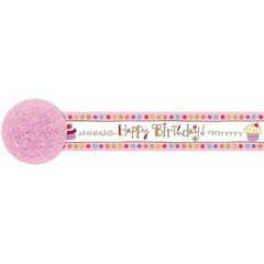 Sweet Party Cupcake Bright Modern Birthday Party Decoration Crepe Streamer