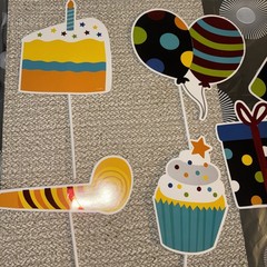 Happy Birthday 8 Pc Photo Props