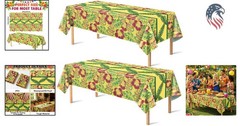 Compatible with Tropical Tablecloth 2 Pack Hawaiian Luau Party Decorations