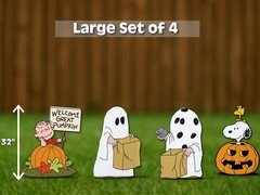 Peanuts halloween cutouts | snoopy, linus, woodstock yard signs | great pumpkin