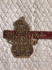 Handcrafted «Angel de la Guarda» Wood Angel Prayer Wall Hanging Gift To Child L
