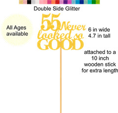 55th Birthday Decorations 55 Never looked so GOOD Party Supplies ALL AGES