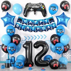 12th Birthday Decorations for Boys,Video Game Birthday Party Decoration with …