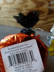Lot of 4 Sparkly Red, Gold, Silver & Black Table Party Decoration Weights