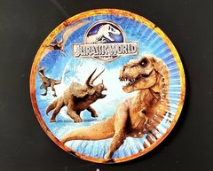 DINOSAUR JURASSIC WORLD PARK TOPPER CUPCAKE decoration party balloon supplies