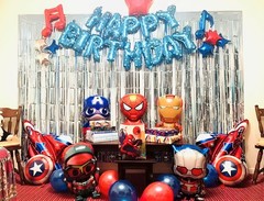 Birthday Decorations for boys,Superhero Birthday Balloon Garland for Kids, Co…