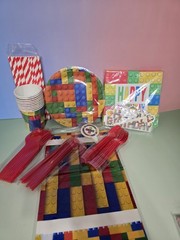LARGE Lego Birthday Party SupplY Kit- Frre GIFT FOR Bday Child