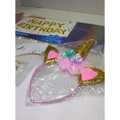 Unicorn Party Supplies Balloons Banners Photo Props Headband Cupcake Wrappers