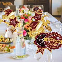 Graduation Party Decorations Maroon Gold 2025/burgundy Gold Graduation Table Dec