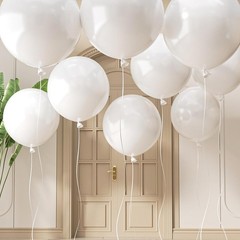 20 Large White Balloons, 24 Inch Jumbo Thick Giant Heavy Duty Balloons for Bi…