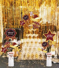 Graduation Party Decorations Maroon Gold 2025/burgundy Gold Graduation Table Dec