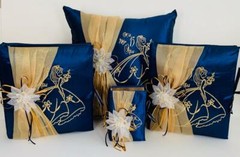 NEW 4PC Custom Quinceanera Set Kneeling pillow Guestbook Photo album bible