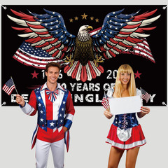 250Th Anniversary Banner American 1776-2026 Backdrop 250 Year Patriotic Banner 4