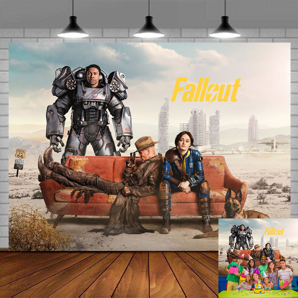Fallout TV Show Party Supplies Birthday Decoations Backdrop Banner Poster 7x5ft