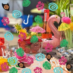 200 Pcs Baby Moana Birthday Confetti for Hawaiian Theme Baby Shower Table