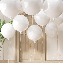 20 Large White Balloons, 24 Inch Jumbo Thick Giant Heavy Duty Balloons for Bi…