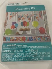Happy Birthday Poster Banner Way To Celebrate 5′ X 2.25″ Brand New