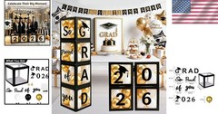 Sturdy Black Balloon Boxes for Graduation 2026 – Quick Setup & Reusable Decor