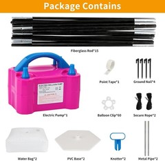 Balloon Arch Kit with Electric Pump – 10Ft Adjustable Stand for Parties Events