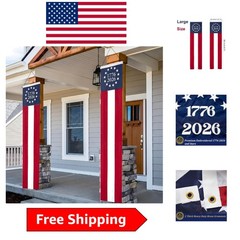 250th Anniversary Outdoor Banners 20×96″ – Embroidered Red, White & Blue Decor