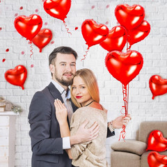 50Pcs 10Inch Red Heart Foil Balloons for Valentine’s Day Decorations