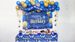 Blue and Gold Birthday Party Decorations
