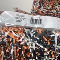 Halloween Shred 12 Oz (three 4 oz bags) Orange Black White Celebrate It Witchy