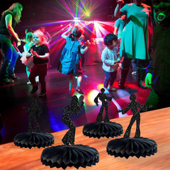8Pcs 70’S Disco Party Decorations 70S Disco Dancing Honeycomb Table Centerpiece
