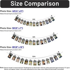 2026 K-12 Graduation Photo Banner Kindergarten to 12th Grade Grad Decorations