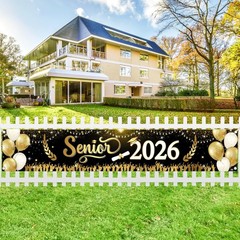 Xtralarge 2026 Graduation Decorations Yard Banner – 120×20 Inch | Senior 2026 C.