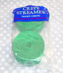 Crepe Streamer 2 Pack GREEN 81 ft. Each 1.75″ wide Party Decoration