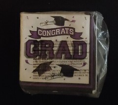 FREE Total 50 Beverage Purple Congratulations Graduation Party Paper NEW