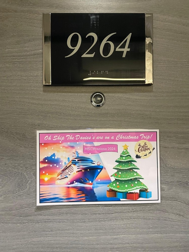 Cruise Cabin Door Decoration Magnetic Christmas Trip – Can be customised