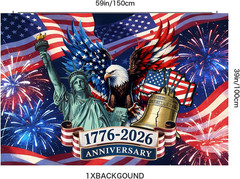USA 250Th Party Decorations Set – 1776-2026 Semiquincentennial Patriotic Decorat