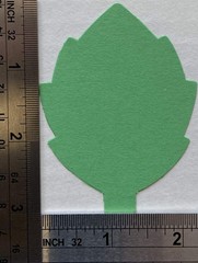 31 PCS Green Leaf Small Creative Cut Outs 3 Inch Paper Shapes Classroom Decor