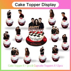 Twilight Party Supplies Birthday Decoration Set Balloons Cake Toppers Banner