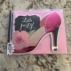 32x Fancy Shoe Large Novelty Invites & Envelopes 4″ x 6″ NEW + FAST SHIPPING