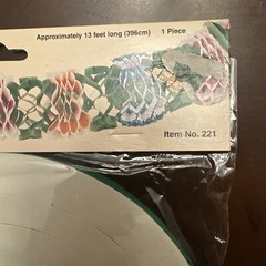 Vintage 1999 Cadre Tropical Flower Party Garland NOS 13 Feet #221 Unopened