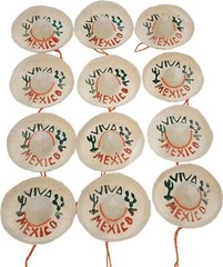 Mini Mexican Sombrero Hats 12 Pack – Mexican Fiesta Decorations – Cinco de…