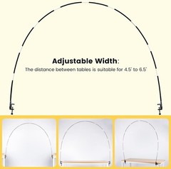 Kit de arco de globos de mesa de 13FT para diferentes tamaños de mesa